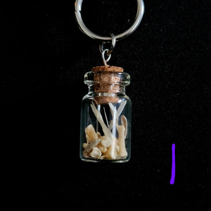 Real Bone Vial Pendant: Handmade Chainmail Necklace, Gothic Pagan Jewelry