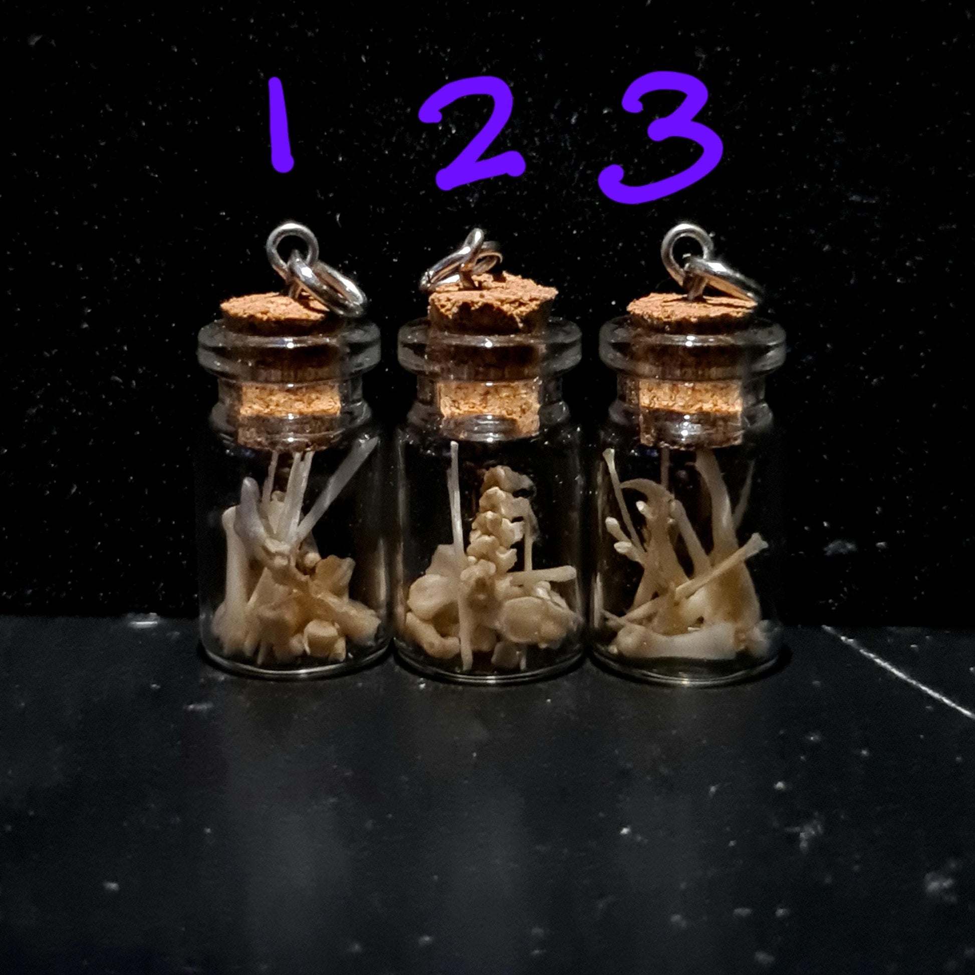 Real Bone Vial Pendant: Handmade Chainmail Necklace, Gothic Pagan Jewelry