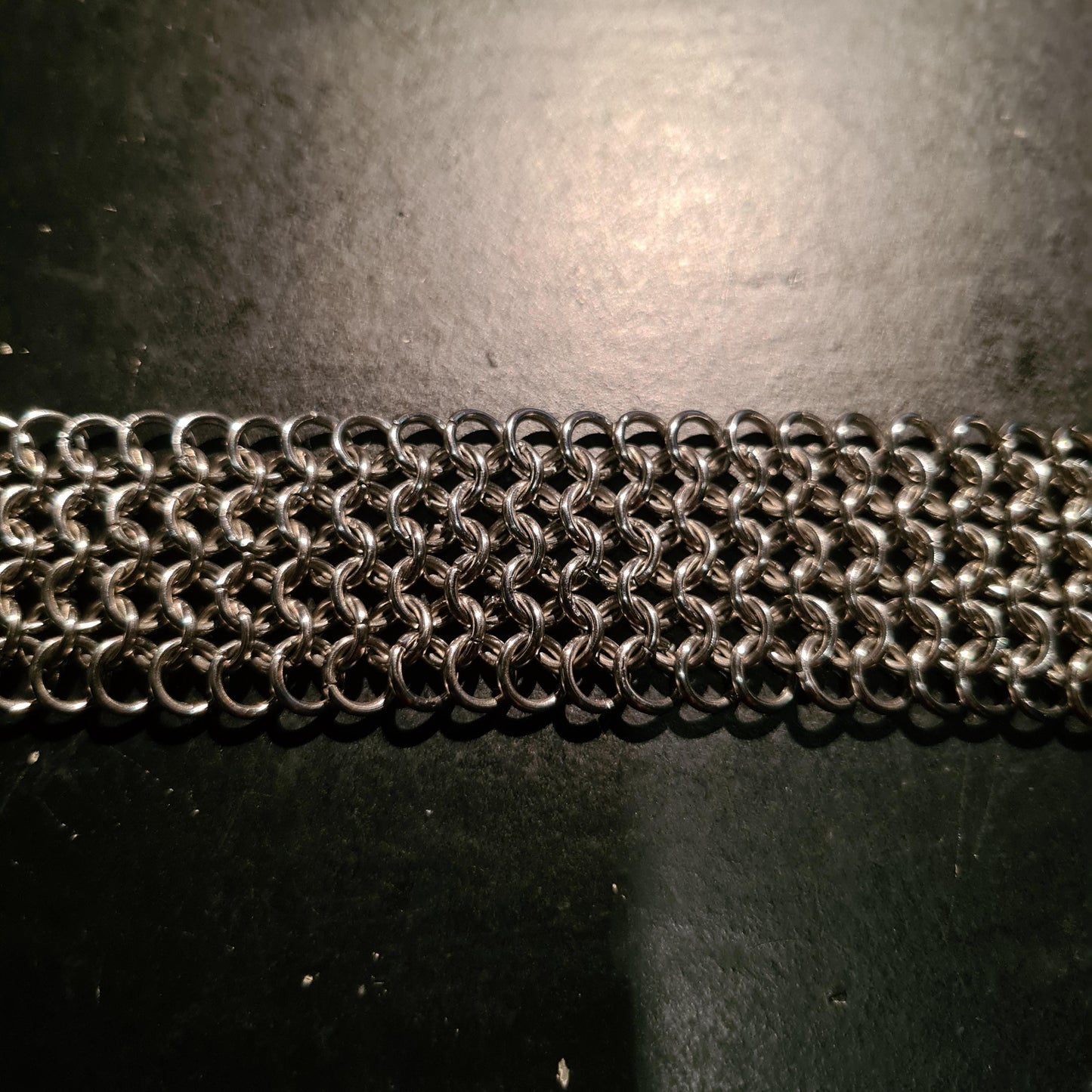Handmade Stainless Steel European 4-1 Chainmail Bracelet: Gothic Unisex Jewelry